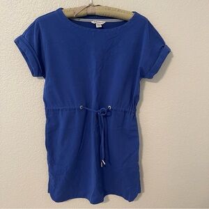 Tommy Bahama Blue Tshirt Dress with Pockets, Small.